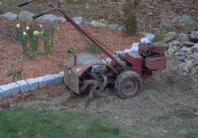 The rototiller that we borrowed....