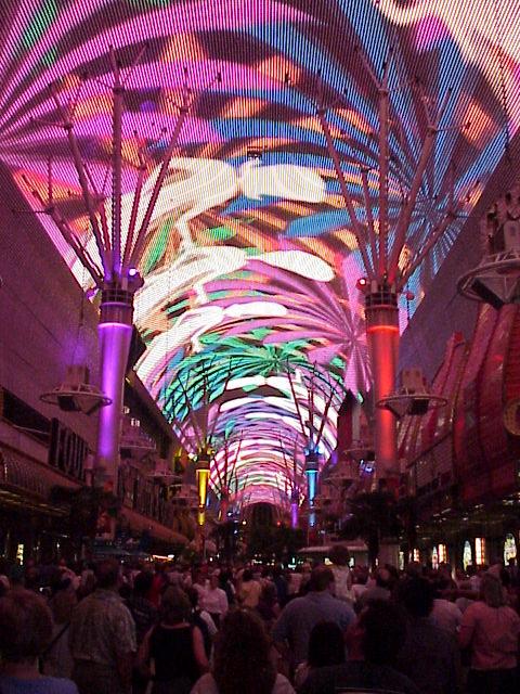 Light show on Fremont St.