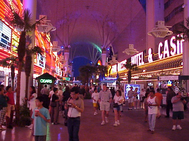 Light show on Fremont St.