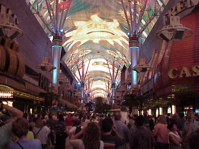 Light show on Fremont St.